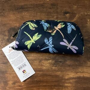 Lug Multicolor Dragonfly Eye glass Pouch nwt